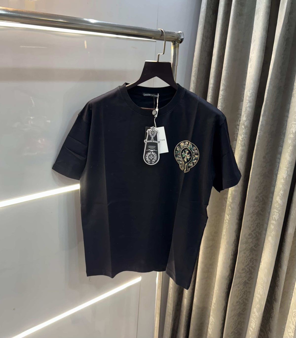 Chrome Hearts Black Printed Imported Oversized T-Shirt