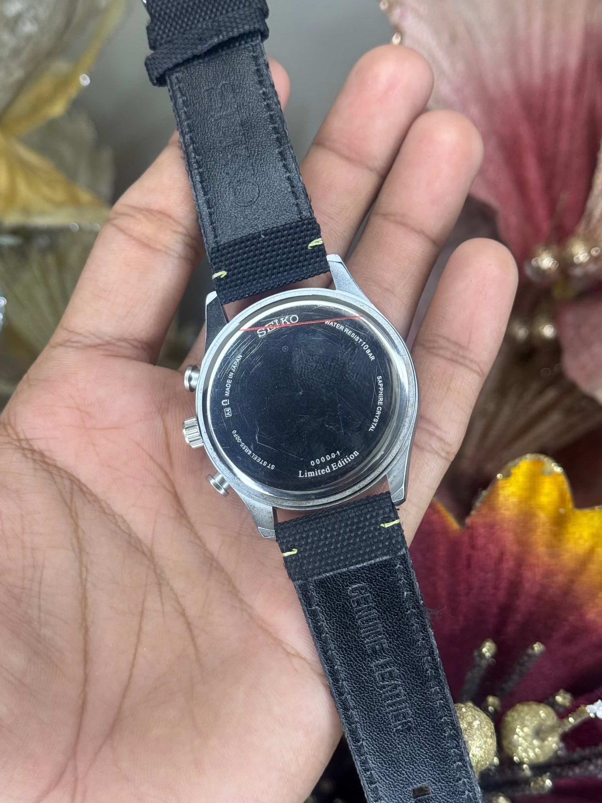 Seiko Chronograph Black Grey Chronograph Watch