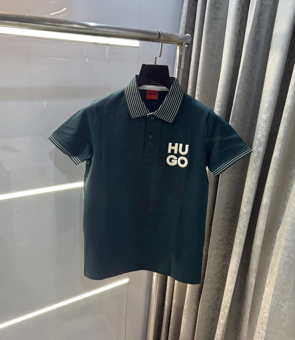 Hugo Bo-5s Green Logo Work Premium Polo T-Shirt