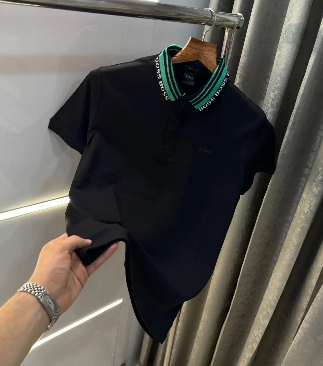 Hugo bos s Black Classic Premium Polo T-Shirt