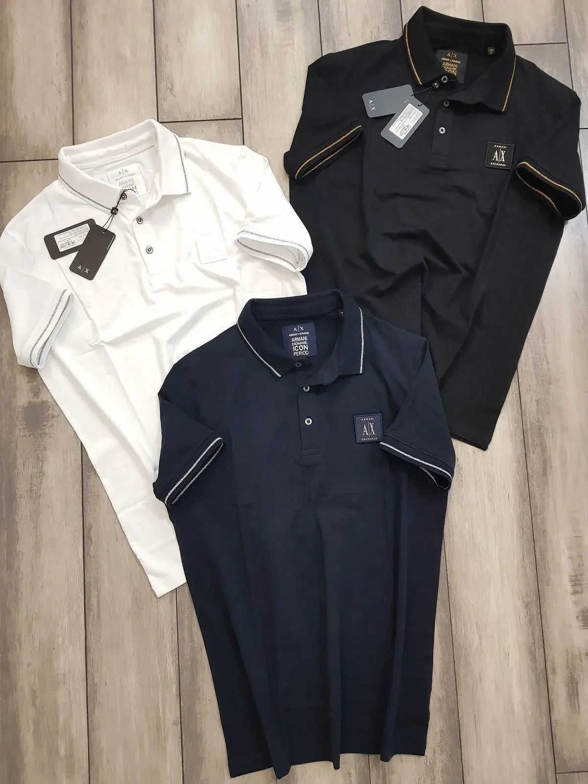 Arman i Exchange Navy Blue Logo Work Premium Polo T-shirt