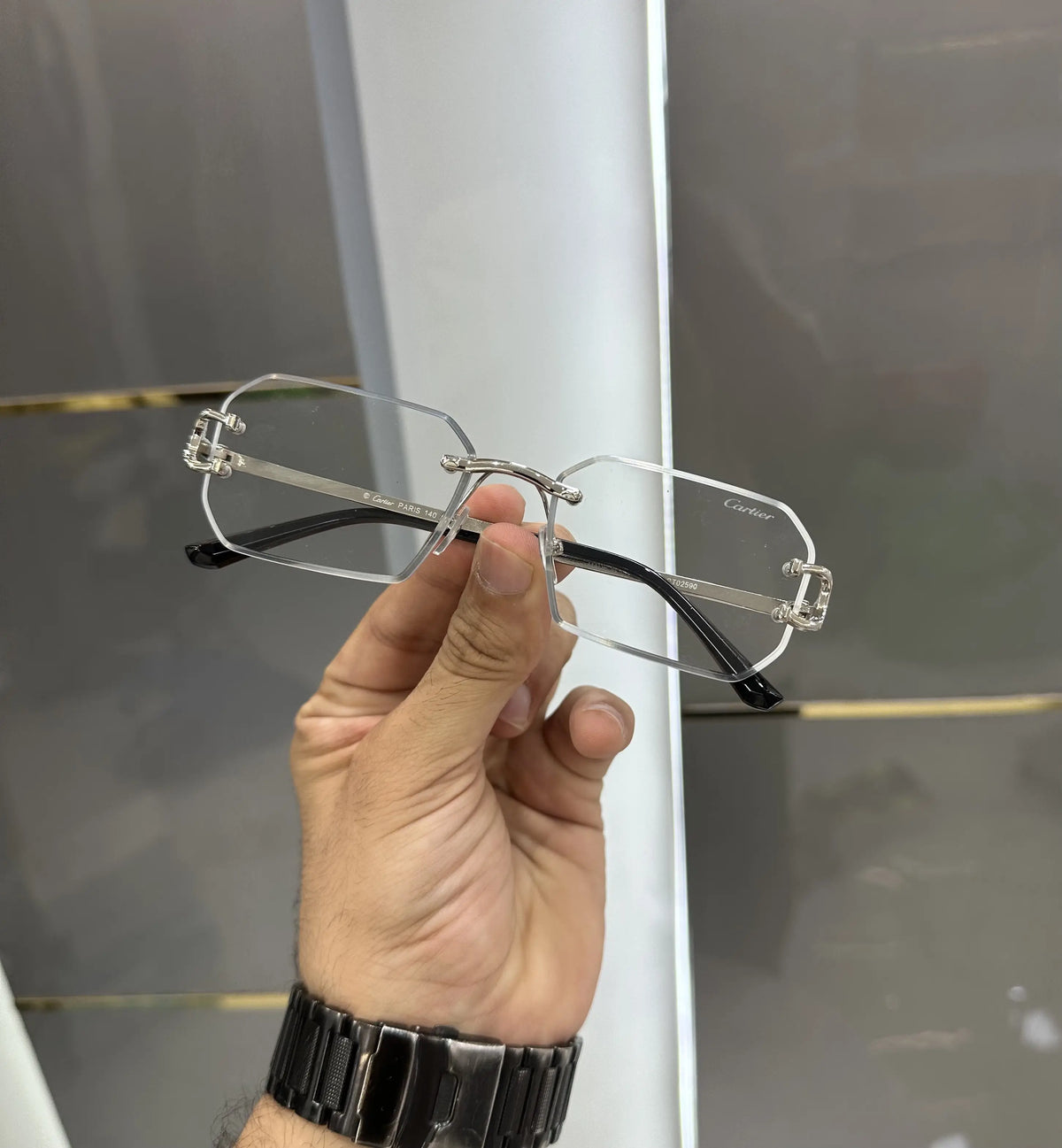 Cartie r Silver PhotoChromic Glasses 2590