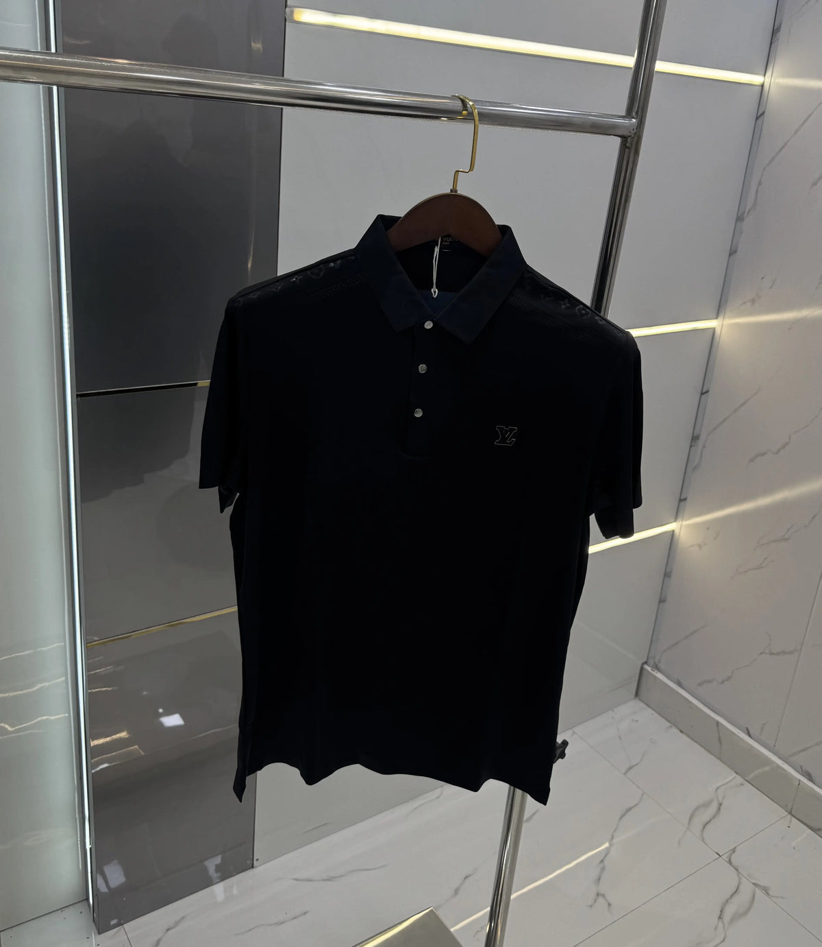 Louis Vuitto n Black Luxury Polo T-shirt