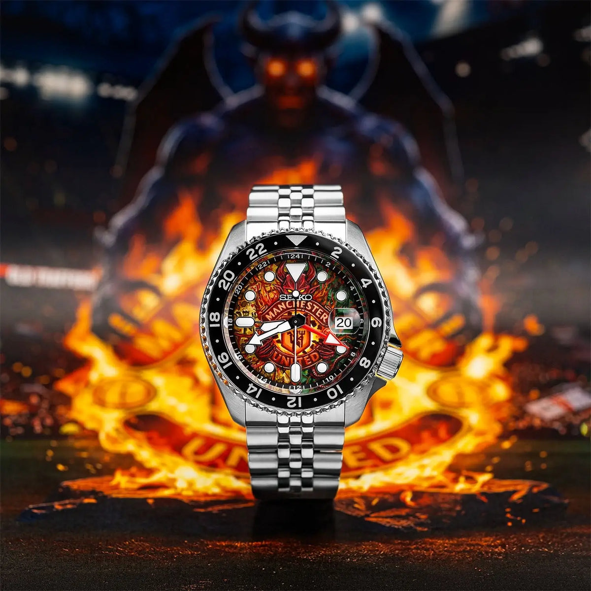 Seik o Sports5 The Red Devil Concept Customised Premium Automatic Watch