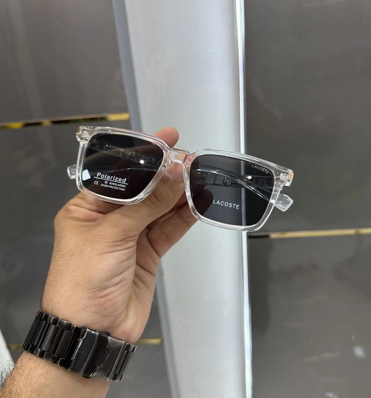 Lacost e Ice Black Premium Shades 1004