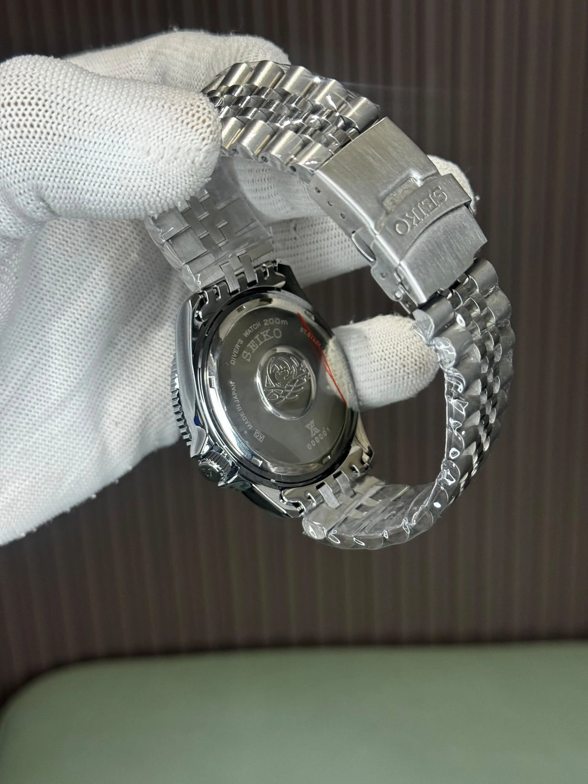 Seik o Gmt Silver Blue Premium Watch