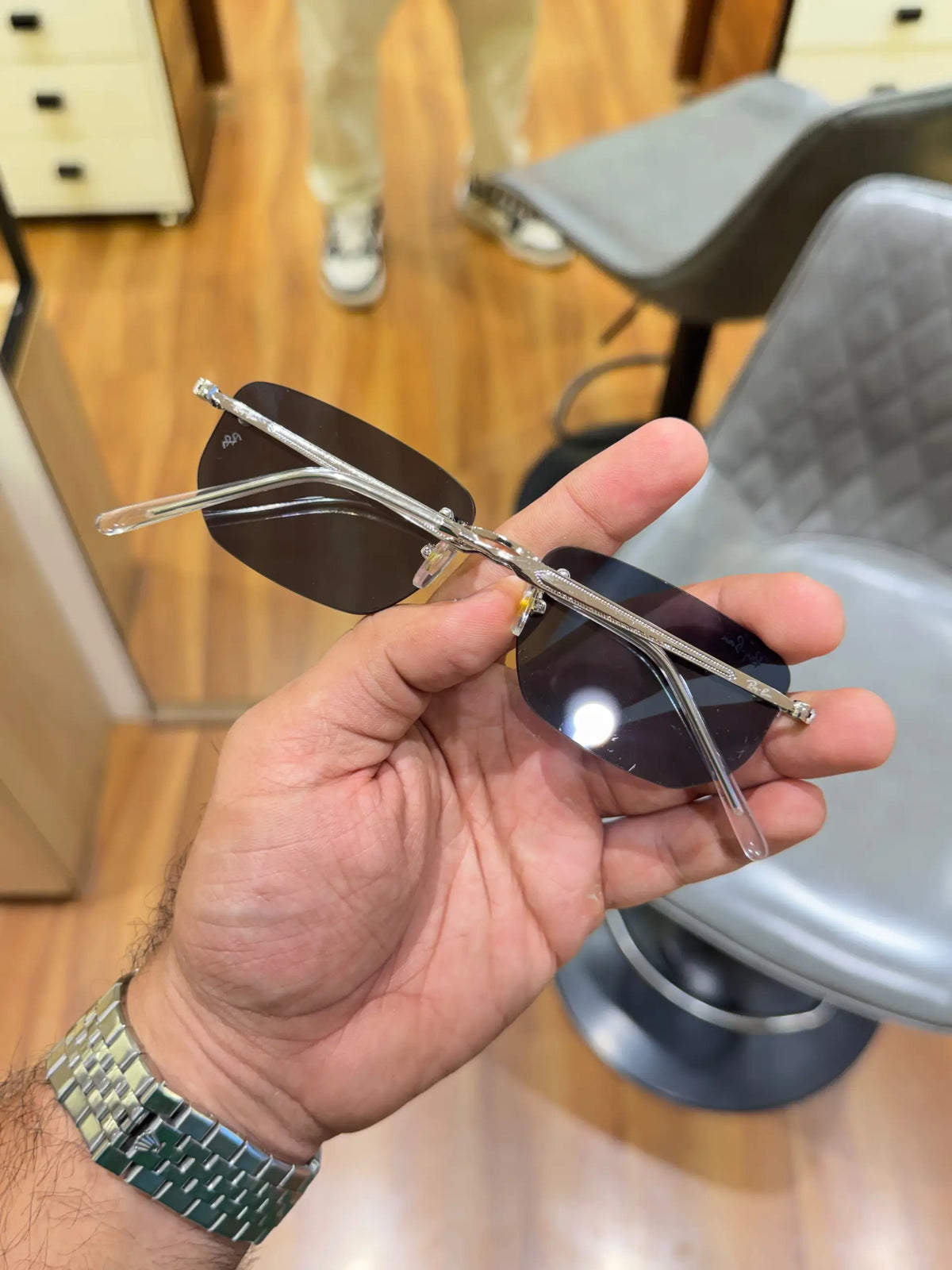 Raybann Frameless ASAP Rocky Gold Black