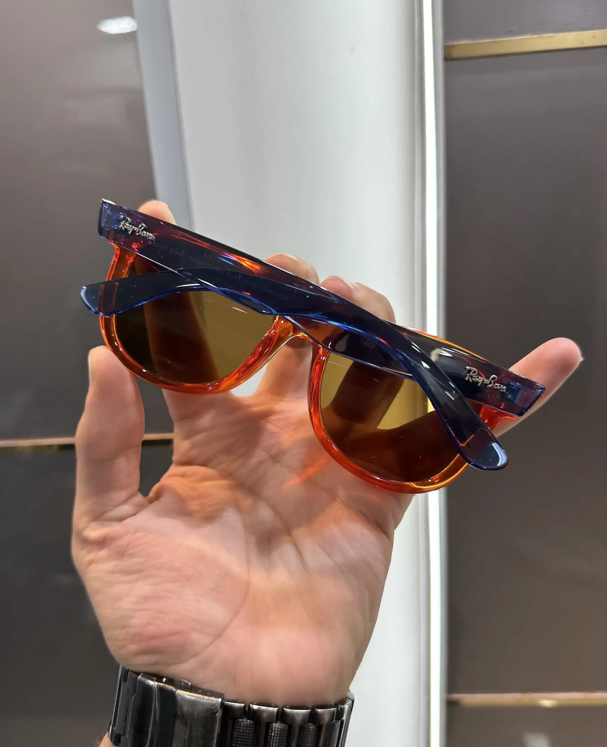 Raybann 0502 Orange Blue (Reverse Model)