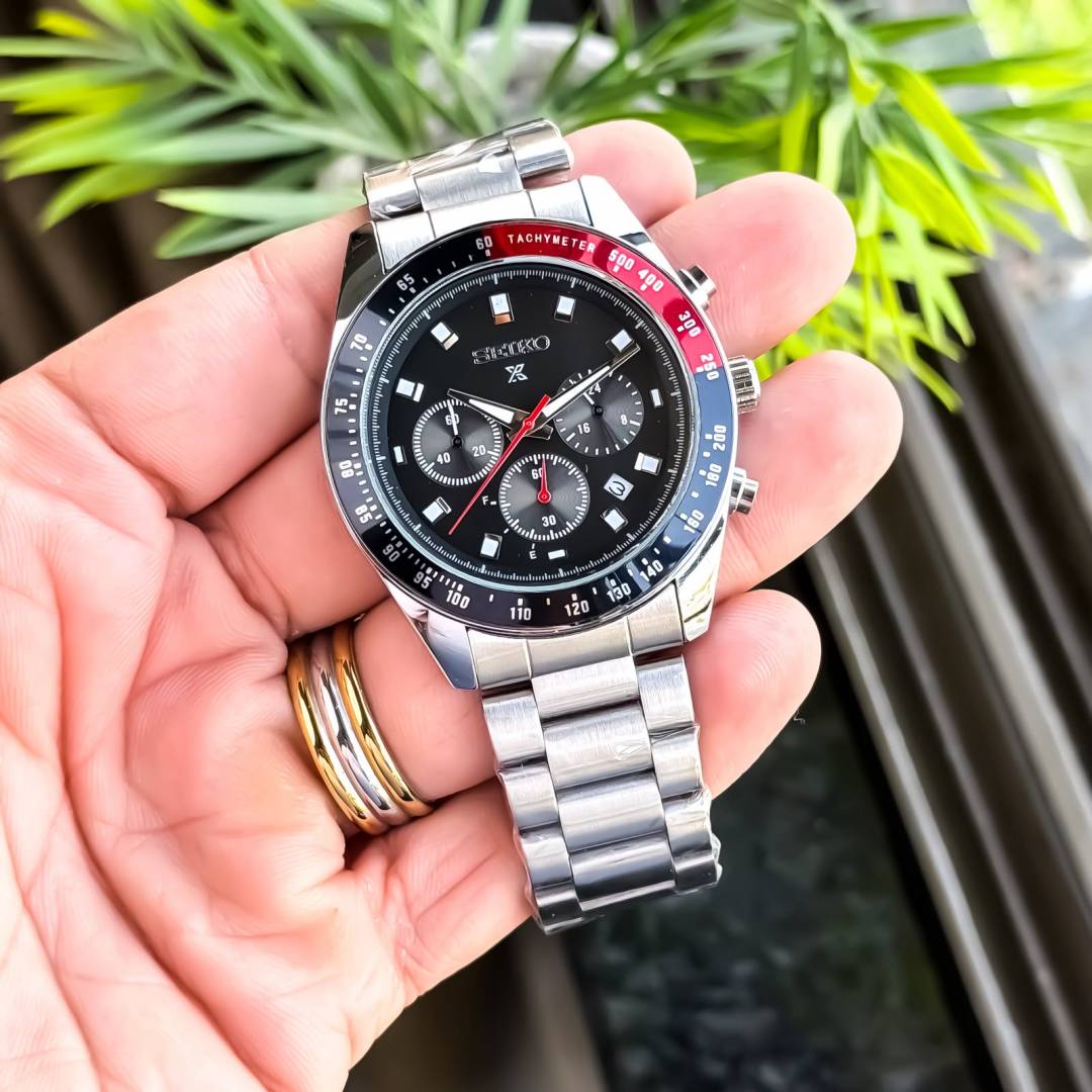 Seiiko Prospex Silver Quartz (Premium Quality )