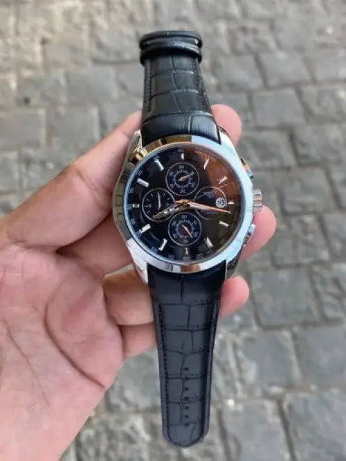 Tissot 1853 Black Silver Leather