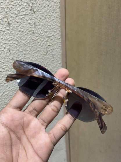 Miu Miu Brown Black LuXury Shade 49