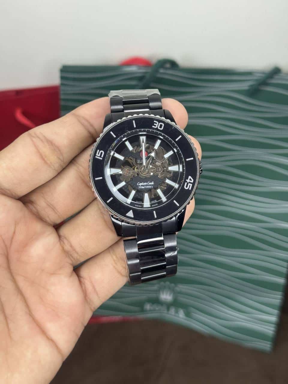 Rad o Captain Cook Silver Black Automatic Premium Watch