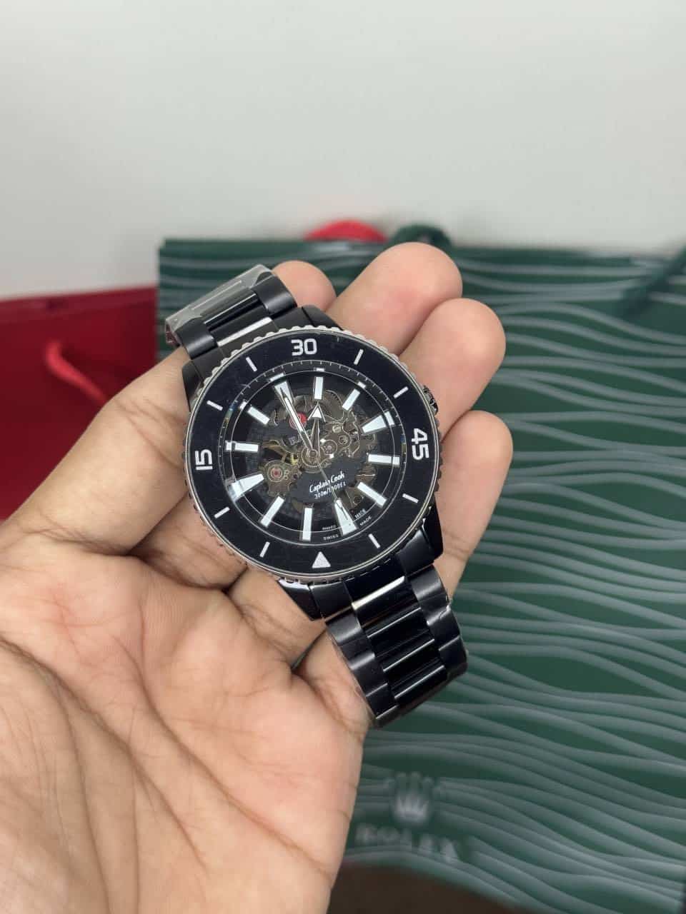 Rad o Captain Cook Silver Black Automatic Premium Watch