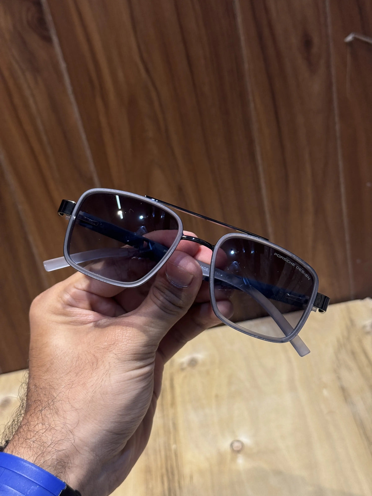 Porsche Silver Black Premium Shades 0943