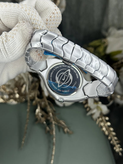 Nik e Silver Brown Premium Watch