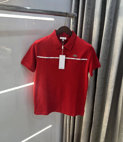 Lacost e Red Logo Work Premium Polo T-Shirt