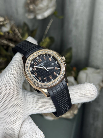Patek Aquanaut Copper Black Diamond Premium Watch