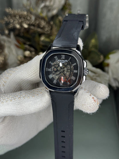 Patek Philipp e Silver Black Automatic Premium Watch