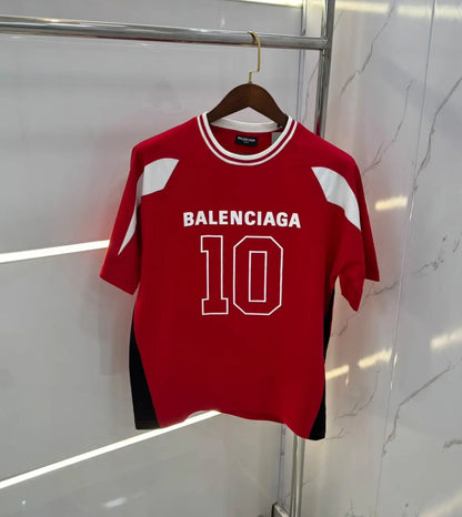 Balenciaga x NBA Red Back Print Imported Oversized T-Shirt