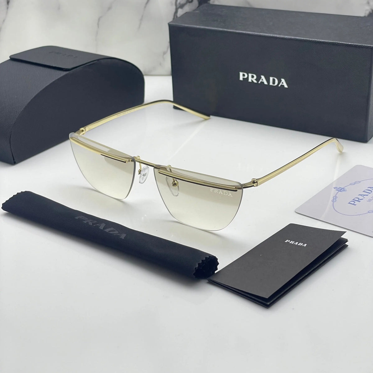 Prada 2236 gold brown shaded 