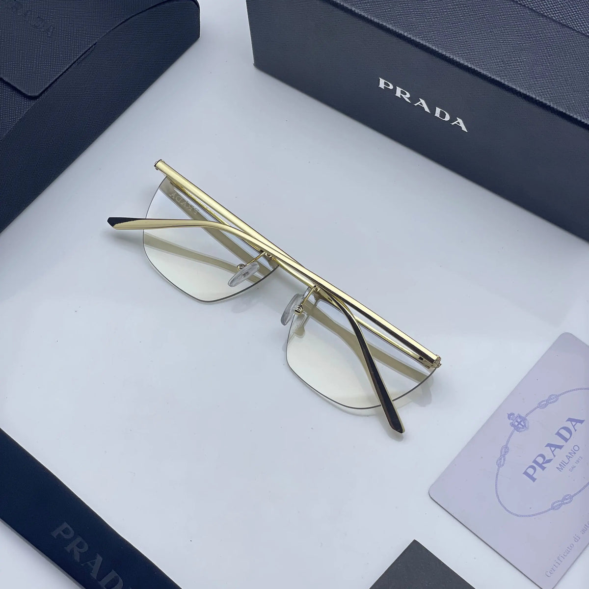 Prada 2236 gold brown shaded