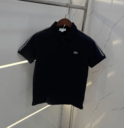 Lacost e Black Logo Work Premium Polo T-Shirt