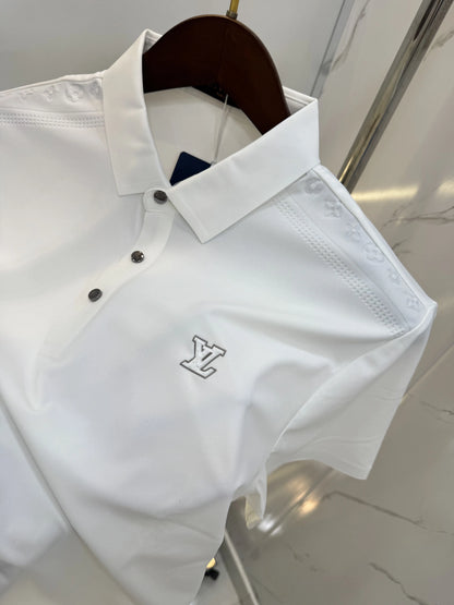 Loui s Vuitto n White Luxury Polo T-shirt