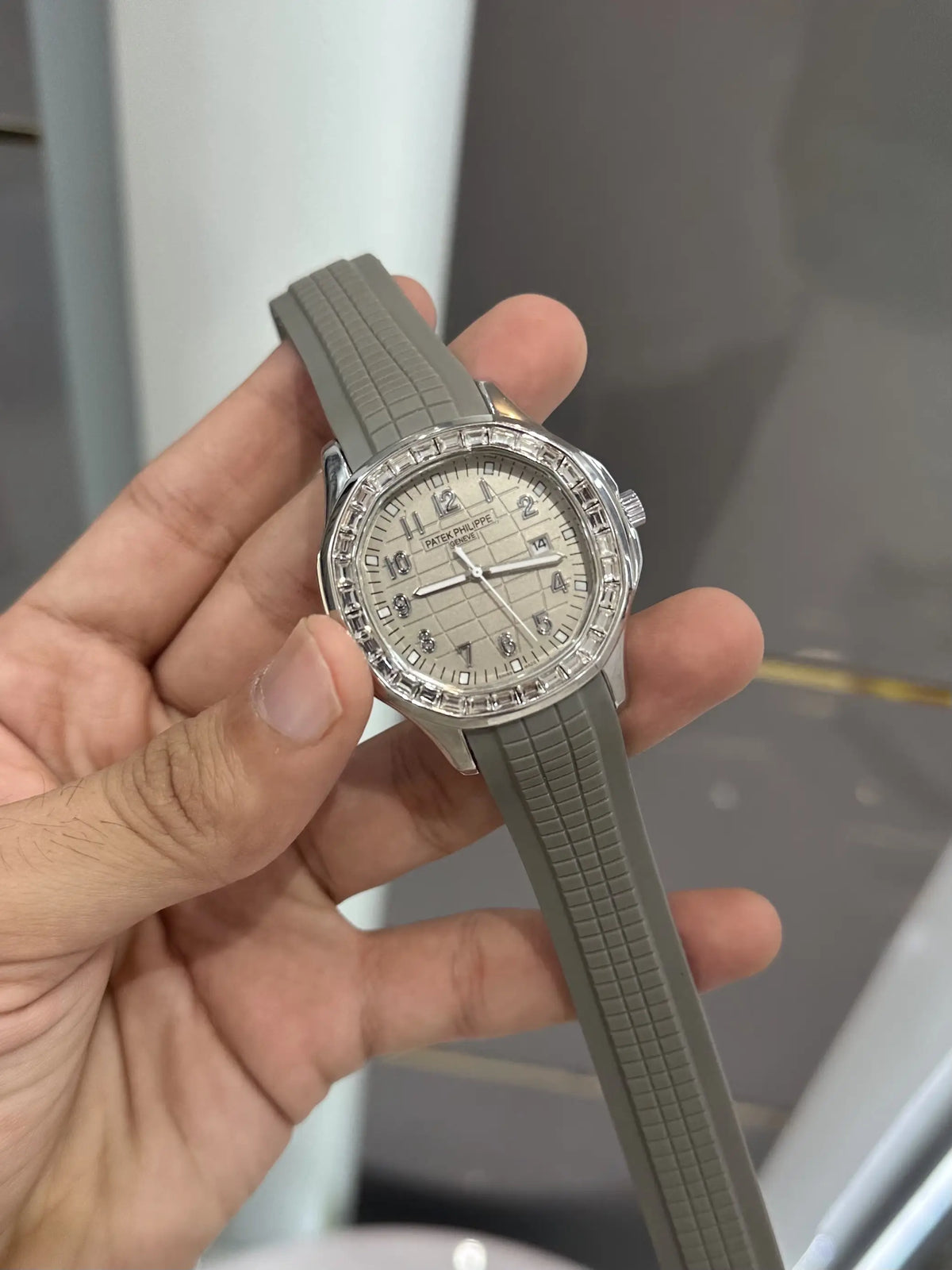 Patek Aquanaut Grey Diamond Premium Watch