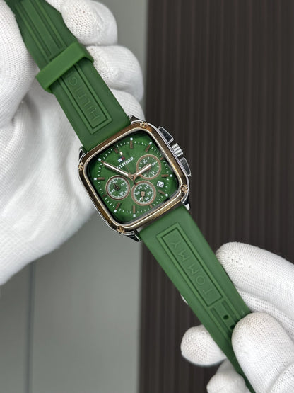 Tommy Hilfige r Copper Green Square Premium Chronograph Watch