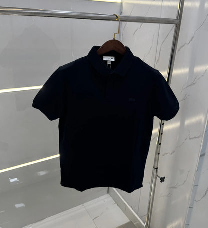 Lacost e Navy Blue Embroidery Logo Premium Polo T-Shirt
