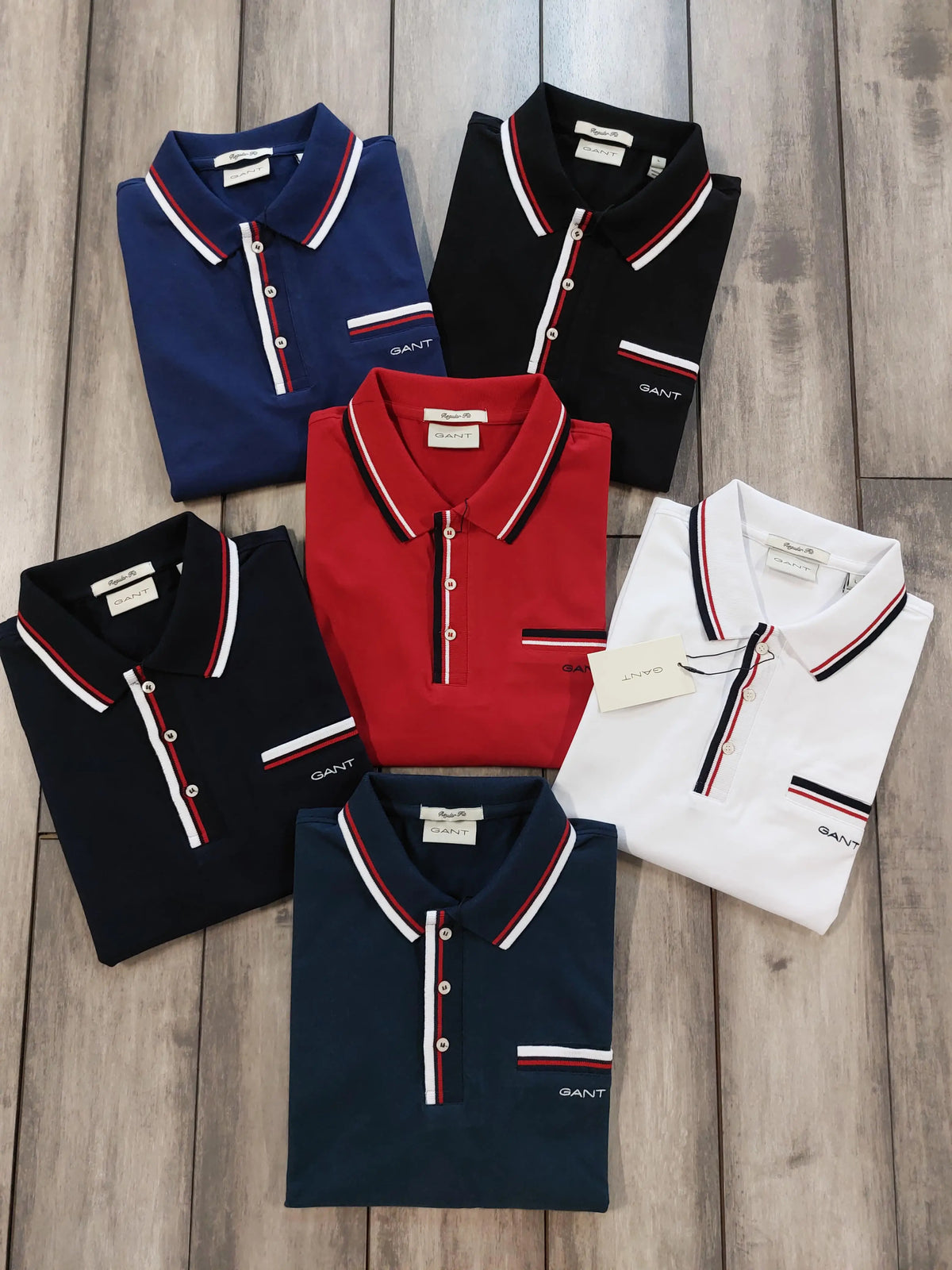 Gant Petrol Blue Embroidery Logo Premium Polo T-shirt