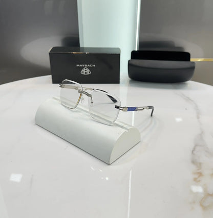 Maybach Silver Blue Premium Glasses Z27