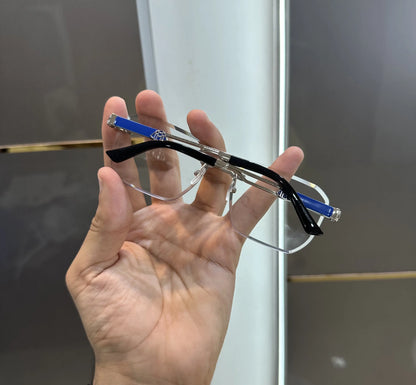 Maybach Silver Blue Premium Glasses Z27