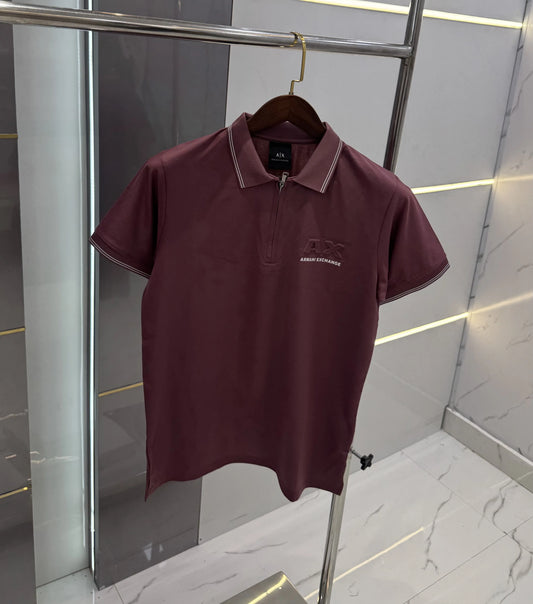 Arman i Exchange Milange Embossed Logo Premium Polo T-shirt With Box