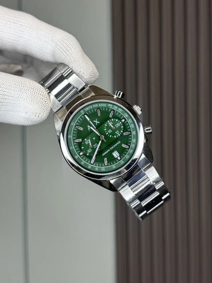 Arman i Exchange Silver Green 2862 Chronograph Premium Watch