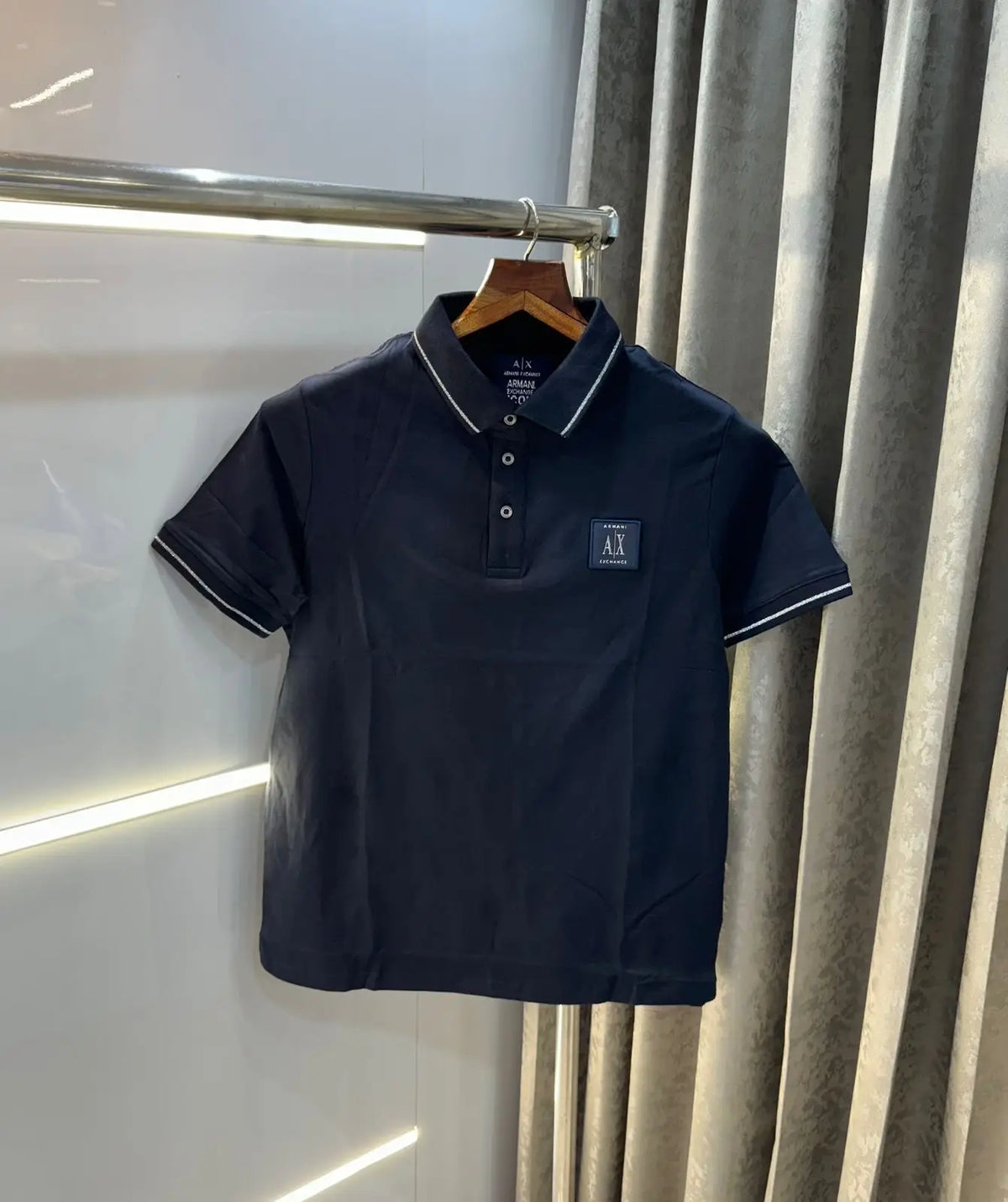 Arman i Exchange Navy Blue Logo Work Premium Polo T-shirt