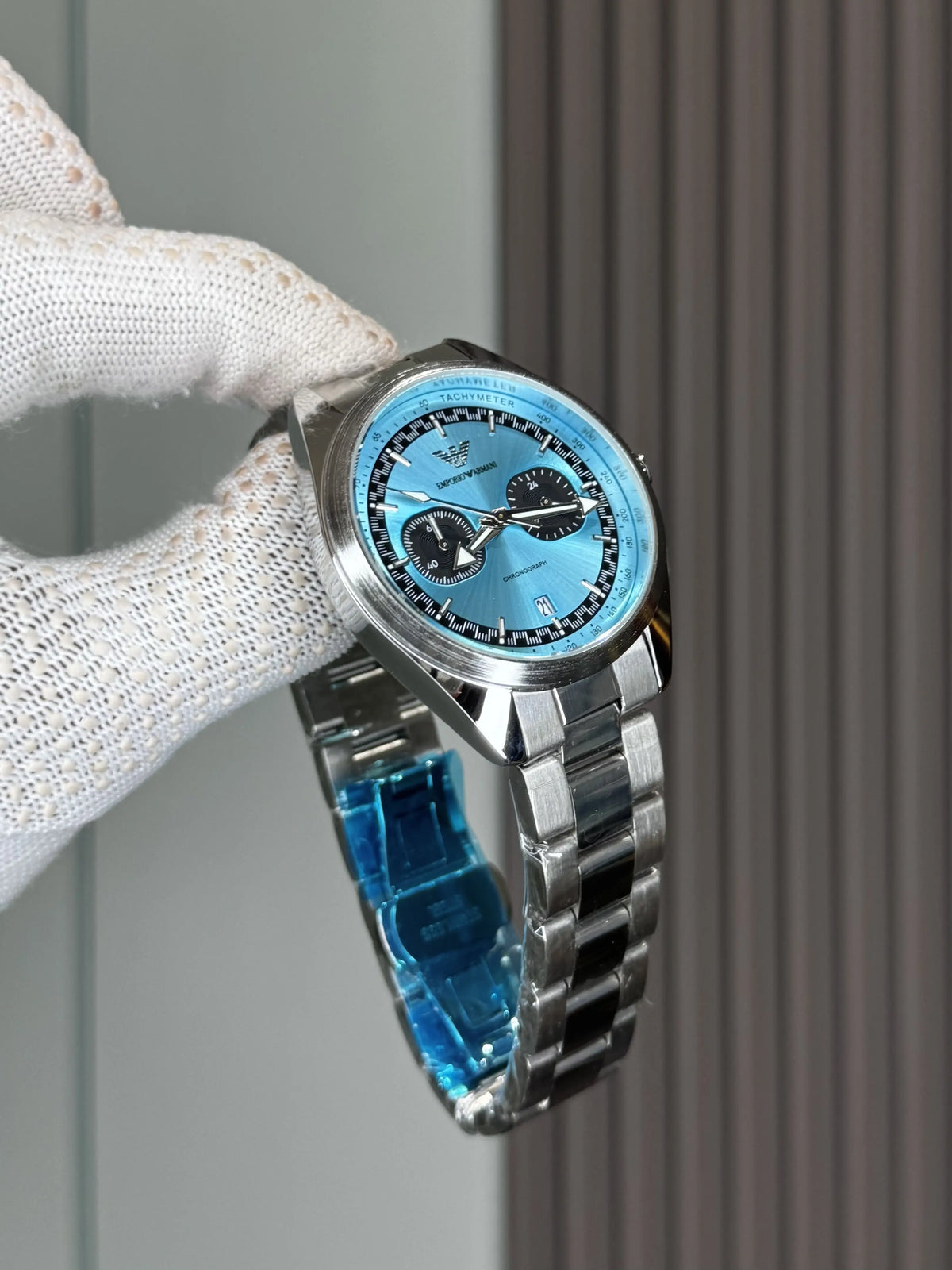 Emporio Arman i Racer Tiffany Blue Premium Chronograph Watch