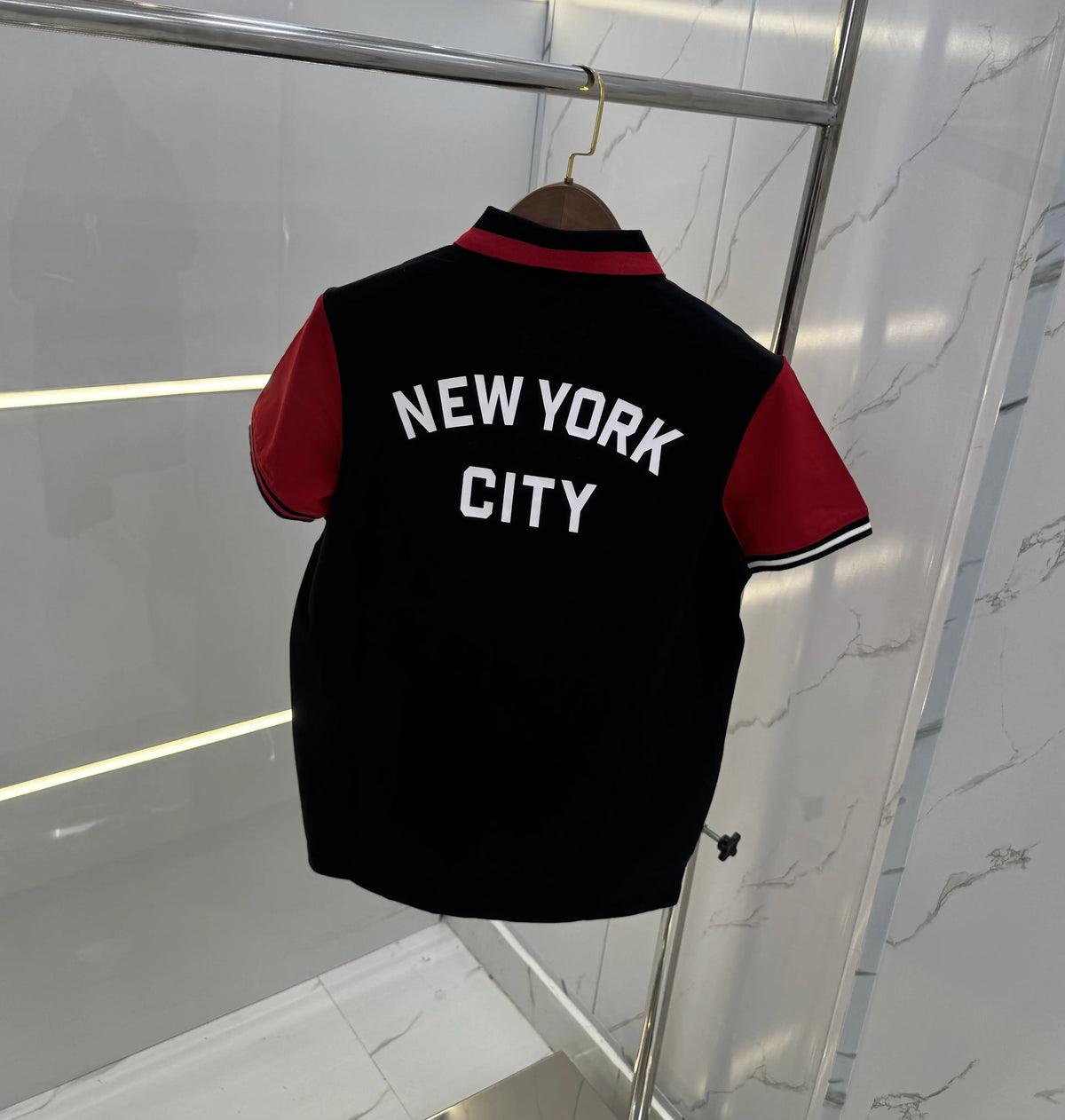 Tommy Hilfige r Black Logo Work  Premium Polo T-Shirt