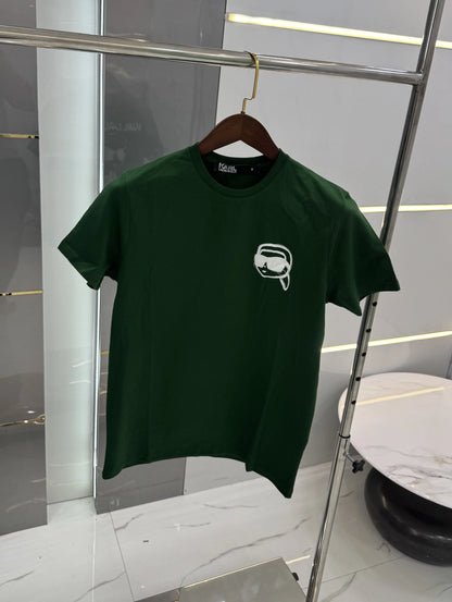 Karl Lagerfeld Green Logo Print Premium T-Shirt