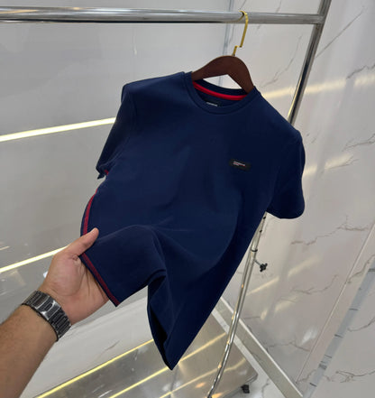 Hugo  Bos s X Porsche Navy Blue Logo Work Premium Polo T-shirt