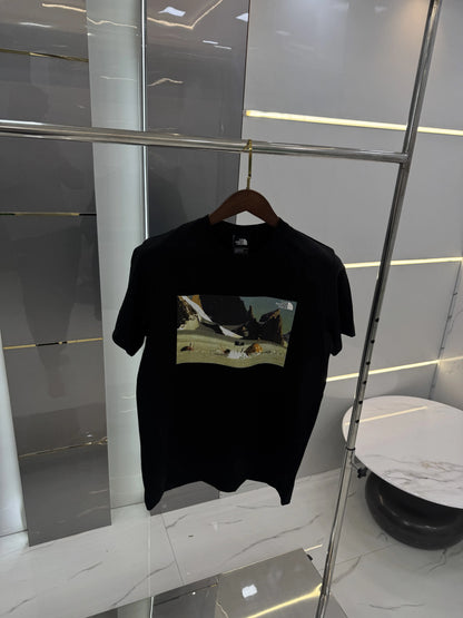 The North Face Black Logo Print Premium T-Shirt