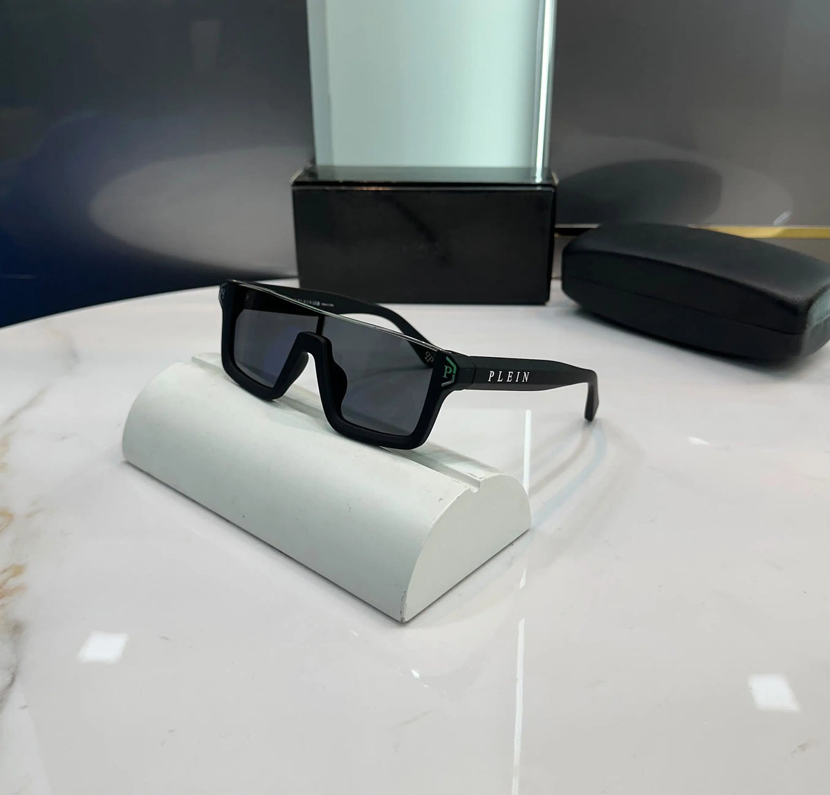 Philipp Plein Matt Silver Black Premium Shades 147