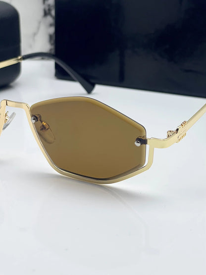 Miu Miu 25031 Gold Brown