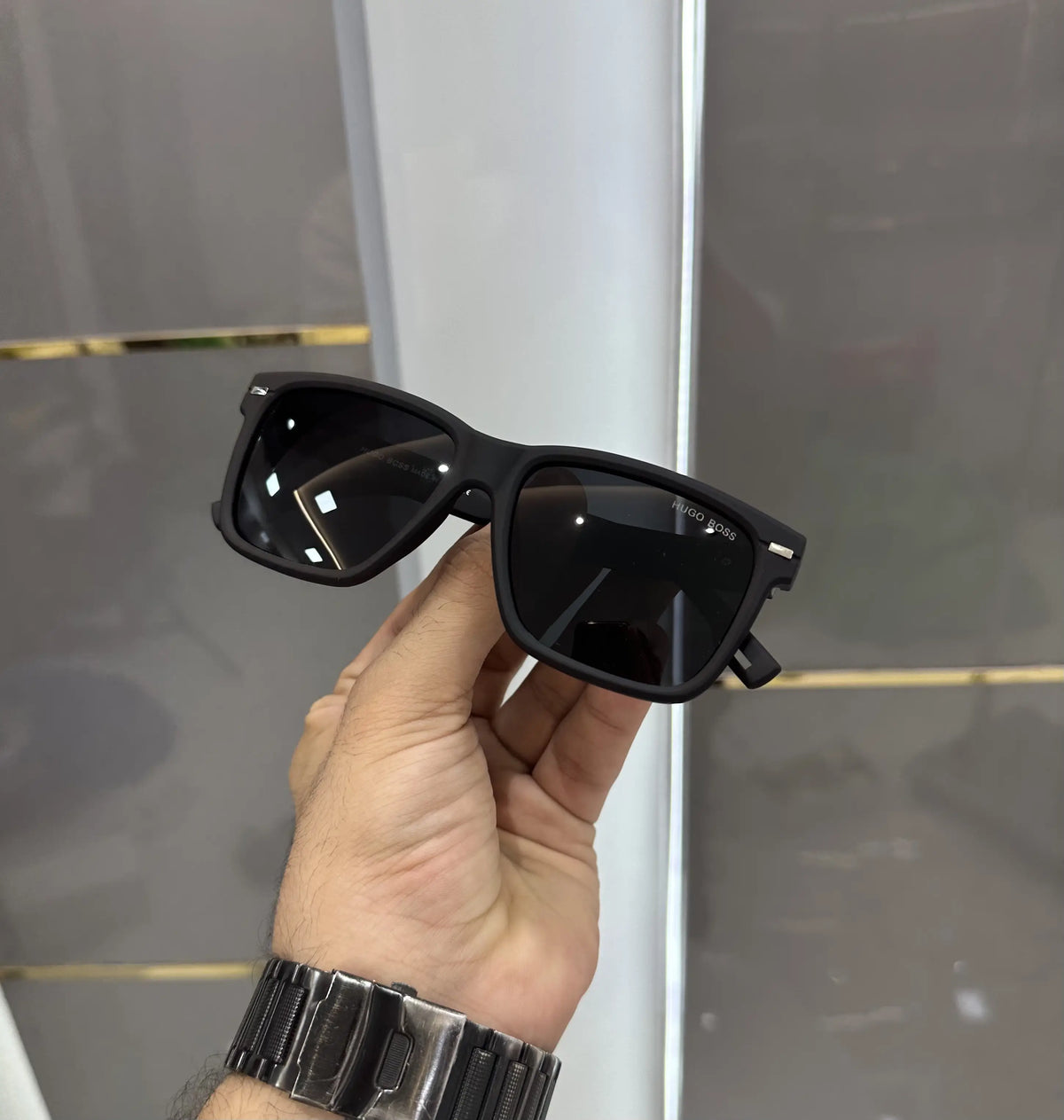 Hugo Boss All Black Textured Premium Shades 1949