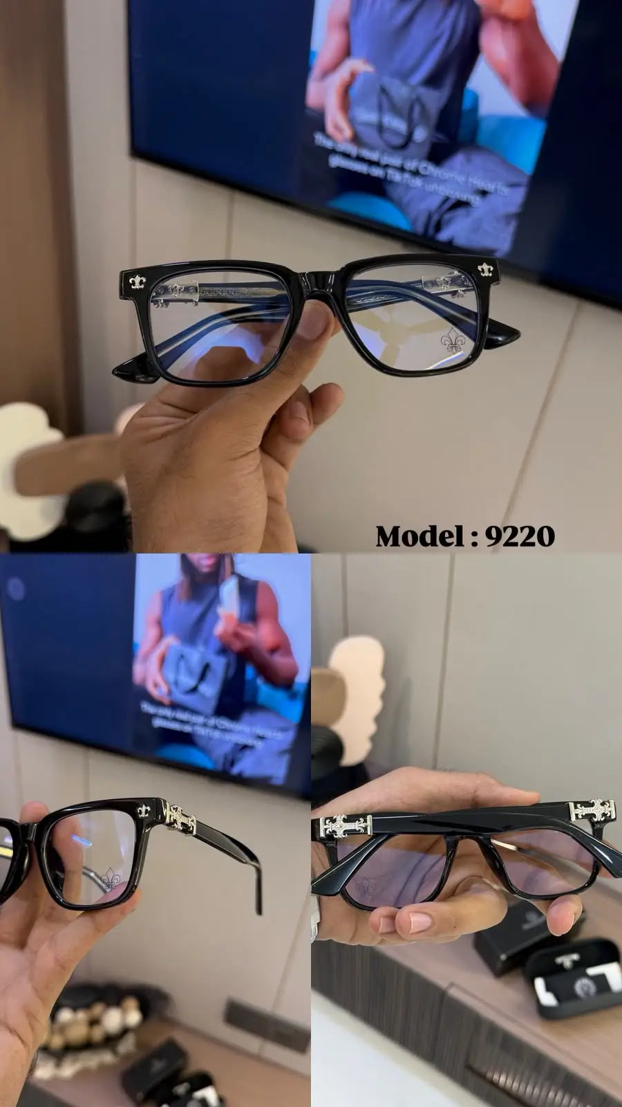 Chrome Hearts Black Frame