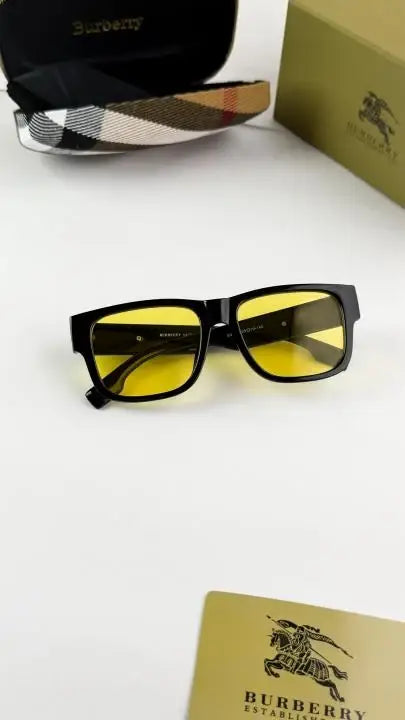 BURRBERRY 4458 ICE BLACK/Yellow (Premium Quality)
