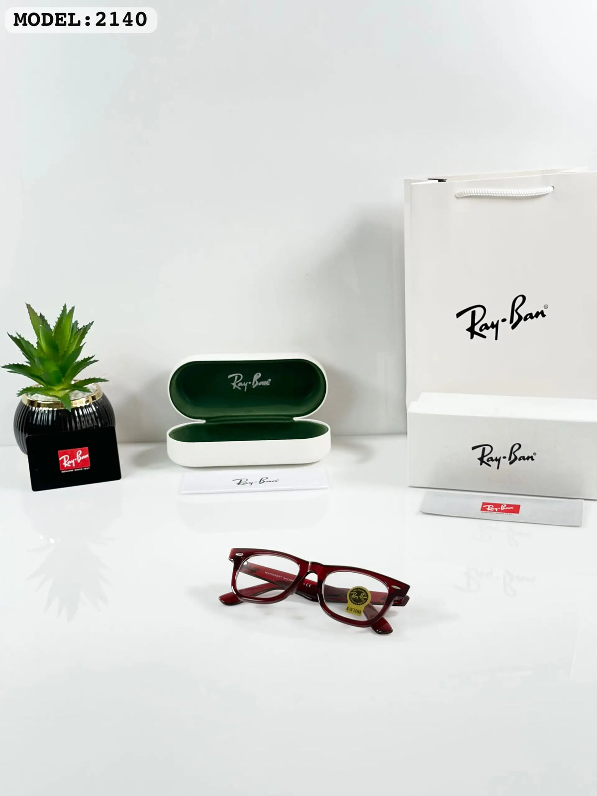 Raybann 2140 Maroon Frame