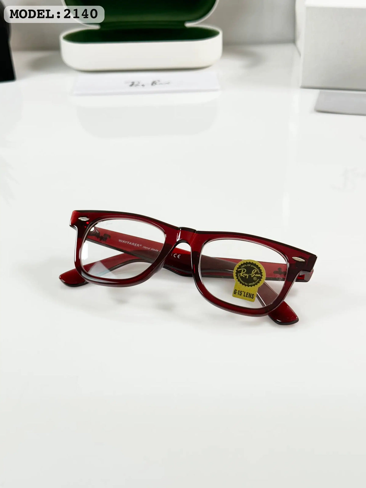 Raybann 2140 Maroon Frame