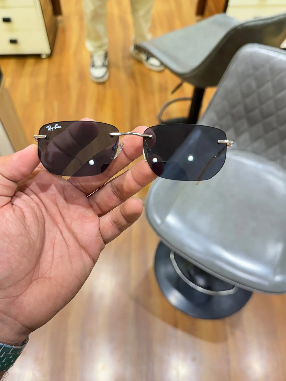 Raybann Frameless ASAP Rocky Gold Black