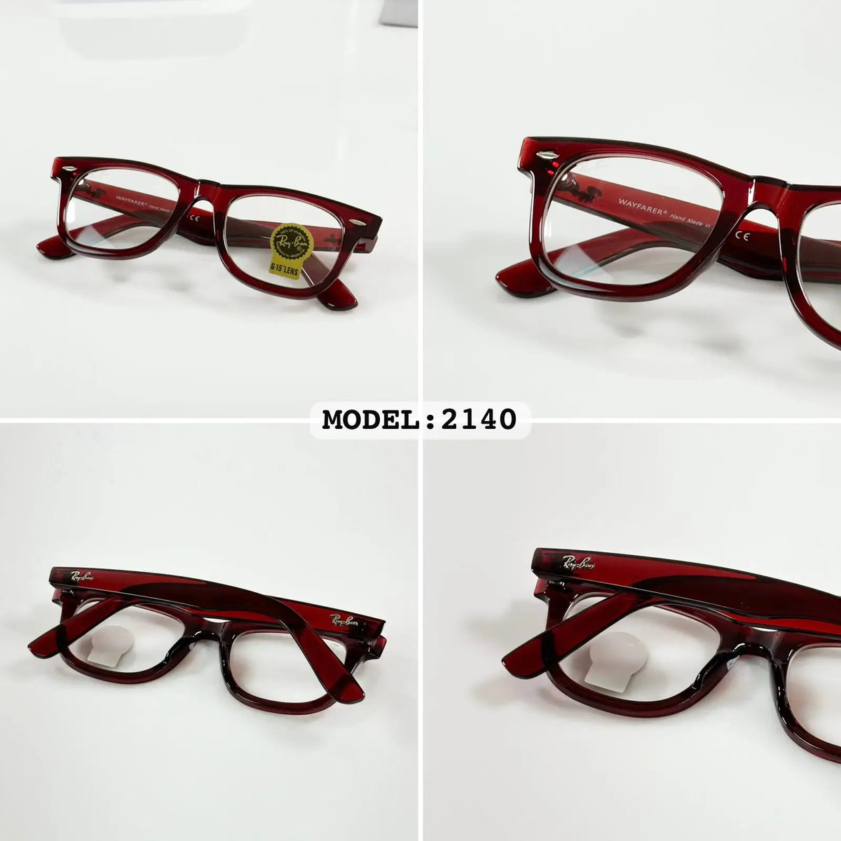 Raybann 2140 Maroon Frame